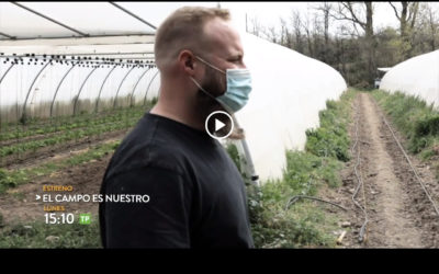 Uno de nuestros productores, en el programa ‘El Campo es nuestro’, de Aragón Televisión